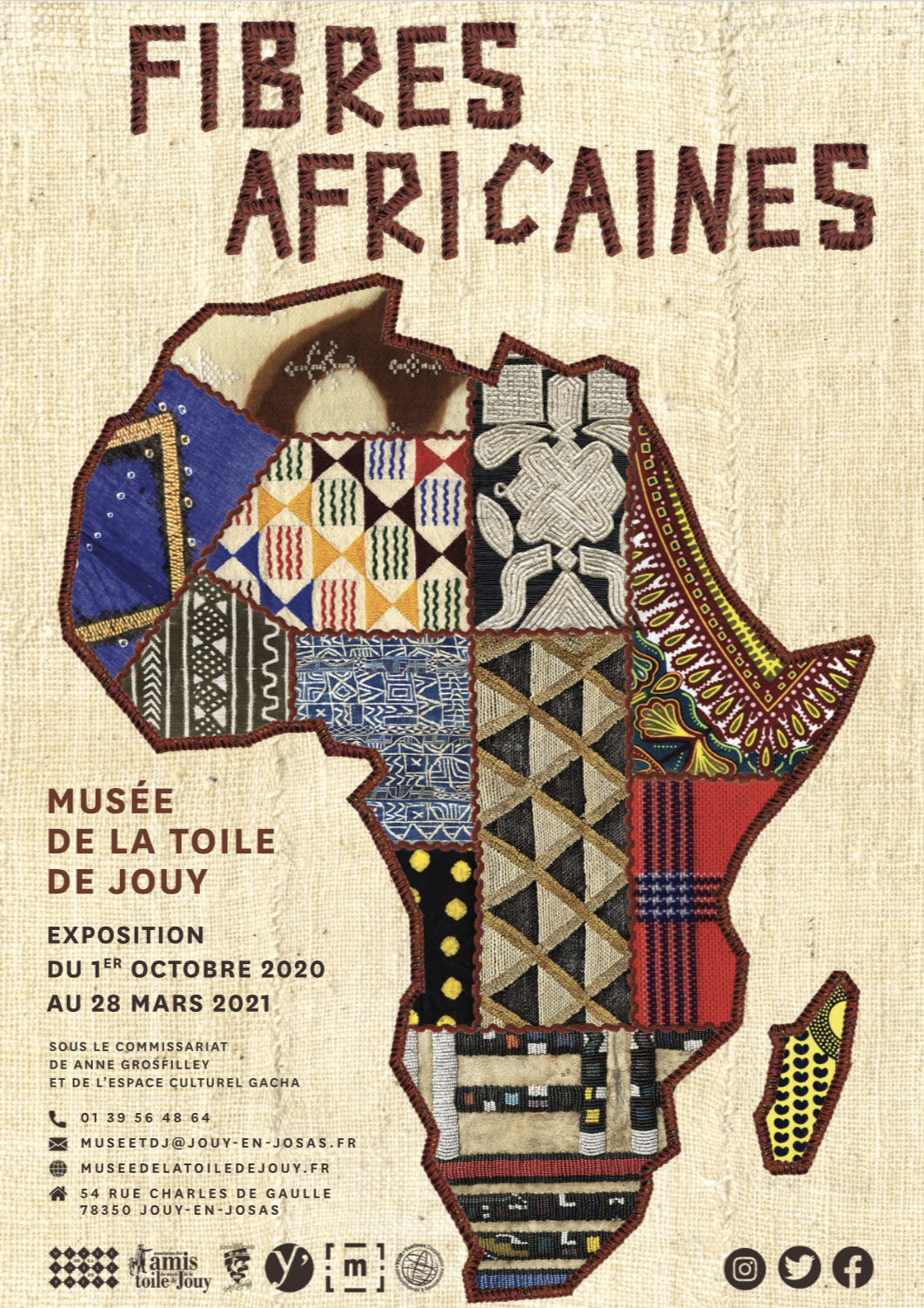 FIBRES AFRICAINES au musée de la Toile de Jouy – une exposition co-curatée par l’Espace Culturel Gacha
